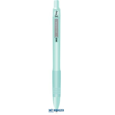 Zebra Golyóstoll, 0,27 mm, nyomógombos, zöld tolltest, ZEBRA "Z-Grip Pastel", kék toll