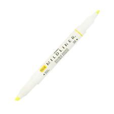 Zebra Mildliner Fluorescent 1/3,5mm kétvégű Ecsetirón - Sárga (78150) filctoll, marker