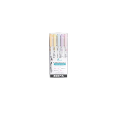 Zebra Mildliner Highlighter Gentle 1.4/4mm Szövegkiemelő készlet - Vegyes színek (5 db / csomag) (78705) filctoll, marker
