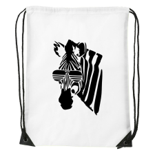 Zebra - Sport táska fehér tornazsák