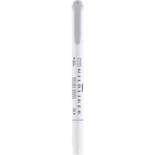 Zebra Szövegkiemelő, 1,0/3,5 mm, kétvégű ZEBRA "Mildliner Cool & Refined" szürke filctoll, marker