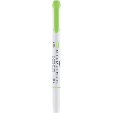 Zebra Szövegkiemelő, 1,0/3,5 mm, kétvégű ZEBRA &quot;Mildliner Cool &amp; Refined&quot; zöld filctoll, marker