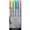 Zebra Szövegkiemelő készlet, 1,0/3,5 mm, kétvégű, ZEBRA "Mildliner Fluorescent", 5 szín