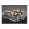 Zegan M1A2 Abrams v2 és Német Tigris v2 1:28 RC távirányítós tank szett
