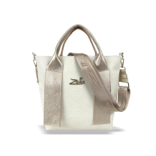 Zellia Női Kézitáska 25010 Beige-Arany - Pearl-Brw - kézitáska és bőrönd