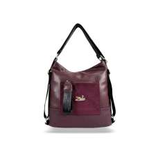 Zellia Női Válltáska/Hátizsáká Alakítható 19010 Bordó kézitáska és bőrönd