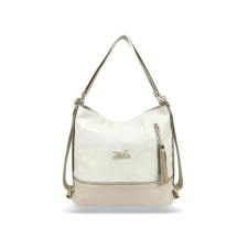 Zellia Női Válltáska/Hátizsáká Alakítható 24083 Beige-Arany - Pearl - kézitáska és bőrönd
