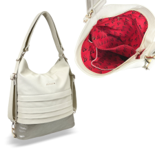  Zellia Női Válltáska/Hátizsáká Alakítható Hz-111 Beige-Arany – D217 – kézitáska és bőrönd