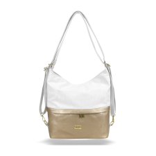  Zellia Női Válltáska/Hátizsáká Alakítható Zlb275 Fehér-Arany – Groove-Brw – kézitáska és bőrönd