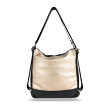  Zellia Női Válltáska/Hátizsáká Alakítható Zlb317 Fekete-Arany – Brw – kézitáska és bőrönd