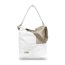  Zellia Női Válltáska Zlb111 Fehér-Arany – Groove –