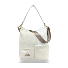  Zellia Női Válltáska Zlb111 Fehér-Beige – Shiny –