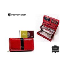 Zellia Peterson Női Bőr Pénztárca Ptn 421077-Sh-9923 Red+Black