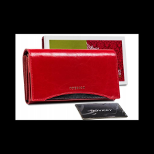 Zellia Peterson Női Bőr Pénztárcaptn Pl-411-1773 Red/Black pénztárca