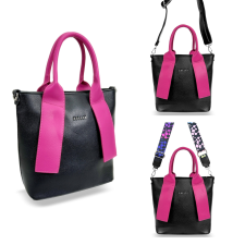 Zellia Zellia Női Kézitáska H728 Fekete-Magenta kézitáska és bőrönd