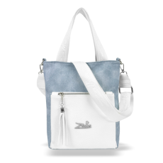 Zellia Zellia Női Válltáska/Kézitáska 17095 Jeans Blue-Fehér