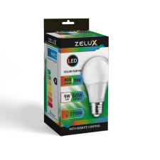 Zelux Led RGB A60 9W E27 Okos izzó távirányítóval izzó