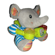 Zenélő Baby elefánt plüss 20cm plüssfigura