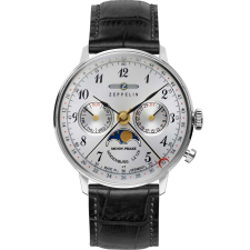 Zeppelin 7037-1 Hindenburg LZ129 ladies watch moon phase 36mm, karóra