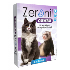  Zeronil Combo spot on macskák és vadászgörények számára 1 pipetta macskafelszerelés