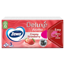 ZEWA Deluxe 3 rétegű Papír zsebkendő - Creamy Strawberry 90db papírárú, csomagoló és tárolóeszköz