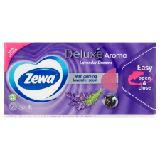 ZEWA Deluxe 3 rétegű Papír zsebkendő - Lavender Dreams 90db papírárú, csomagoló és tárolóeszköz