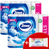 ZEWA Deluxe Delicate Care 3 rétegű Toalettpapír 3x32 tekercs + Ajándék nedves WC papír