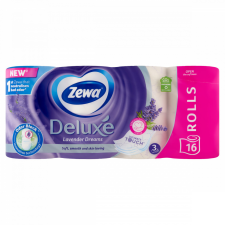 Zewa Deluxe Lavender Dreams toalettpapír 3 rétegű 16 tekercs higiéniai papíráru