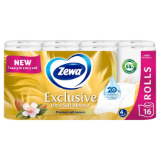 ZEWA Exclusive Ultra Soft Almond 4 rétegű Toalettpapír 16 tekercs higiéniai papíráru