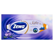 ZEWA Kozmetikai kendõ, 4 rétegû, 80 db, ZEWA "Softis" levendula higiéniai papíráru
