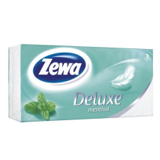 ZEWA Papír zsebkendő, 3 rétegű, 90 db, ZEWA "Deluxe", menthol higiéniai papíráru