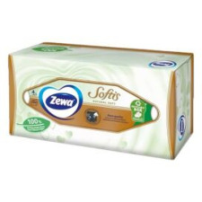 ZEWA Papírzsebkendő ZEWA Softis Natural Soft 4 rétegű 80 darabos dobozos papírárú, csomagoló és tárolóeszköz