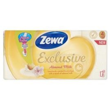 ZEWA Toalettpapír, 4 rétegű, 8 tekercses, "Exclusive", almond milk (29434) higiéniai papíráru