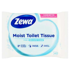 ZEWA Toalettpapír, nedves, 42db, ZEWA, sensitive higiéniai papíráru