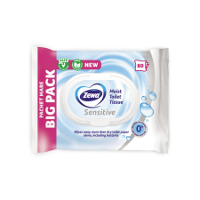 ZEWA Toalettpapír nedves 80 lap/csomag Zewa Sensitive higiéniai papíráru