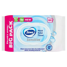 ZEWA Toalettpapír, nedves, 80db, ZEWA, sensitive higiéniai papíráru