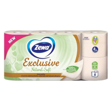 ZEWA Toalettpapír ZEWA Exclusive 4 rétegű 8 tekercses Natural Soft