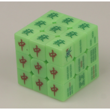  Ziina green glow in the dark Mahjong 3x3 kocka kreatív és készségfejlesztő