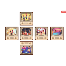  Ziina TV Retro Kocka 3x3 kocka kreatív és készségfejlesztő