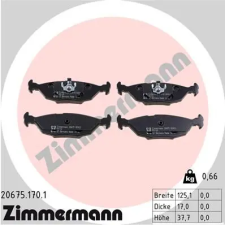 Zimmermann fékbetétkészlet, tárcsafék 20675.170.1 fékbetét