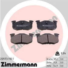 Zimmermann fékbetétkészlet, tárcsafék 20973.110.1 fékbetét