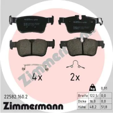 Zimmermann fékbetétkészlet, tárcsafék 22582.160.2 autóalkatrész
