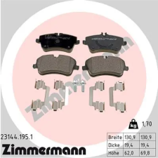 Zimmermann fékbetétkészlet, tárcsafék 23144.195.1 autóalkatrész