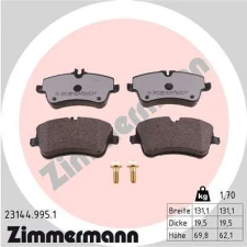 Zimmermann fékbetétkészlet, tárcsafék 23144.995.1 autóalkatrész