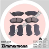 Zimmermann fékbetétkészlet, tárcsafék 23865.180.1