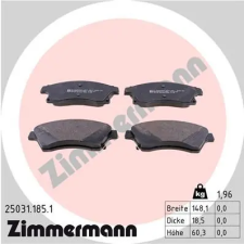 Zimmermann fékbetétkészlet, tárcsafék 25031.185.1 autóalkatrész