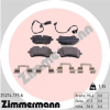 Zimmermann fékbetétkészlet, tárcsafék 25214.175.6