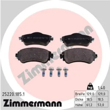 Zimmermann fékbetétkészlet, tárcsafék 25220.185.1 autóalkatrész