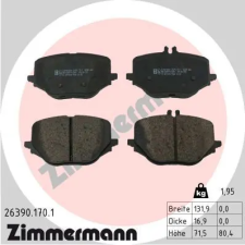 Zimmermann fékbetétkészlet, tárcsafék 26390.170.1 fékbetét