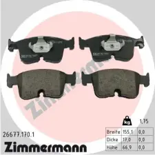 Zimmermann fékbetétkészlet, tárcsafék 26677.170.1 autóalkatrész